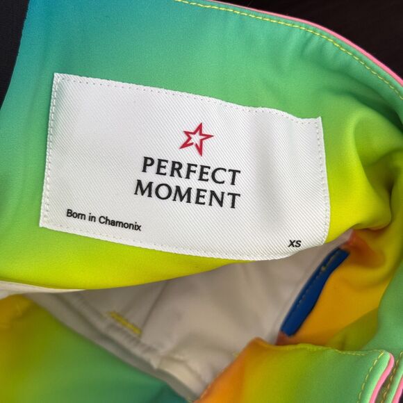Perfect Moment Pants Womens XS Aurora High Waist Flare Ombre Rainbow Ski Snow - Picture 10 of 14